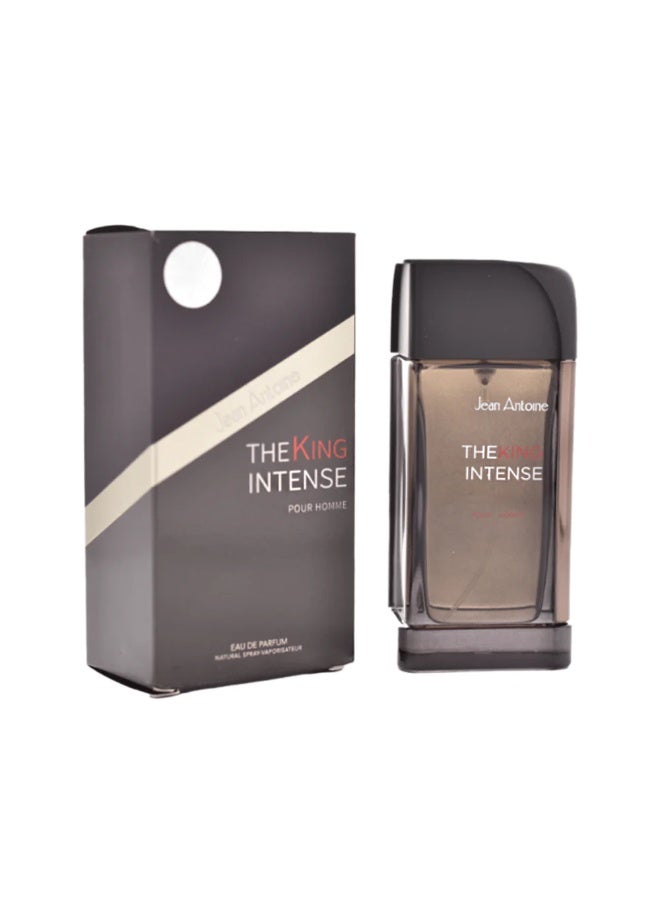 Jean Antoine, The King Intense Eau De Parfum 100ml for Men, Luxury Oriental Woody Spicy Perfume, Long Lasting Fragrance, Grapefruit, Mandarin, Lemon, Lavender, Cinnamon, Tobacco, Amber, Musk